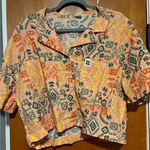 Lucy and Yak | Allie Shirt - Argan Print | Large